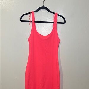 Zara Pink Sleeveless Midi Dress